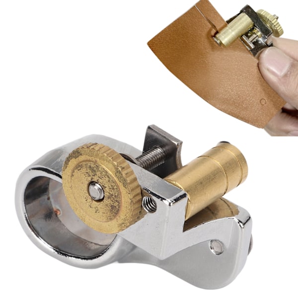 Lærspisskutter Ring Type Raskt Kutte Messing Material Skinnhåndverk Håndkutter for DIY Håndverksprosjekt
