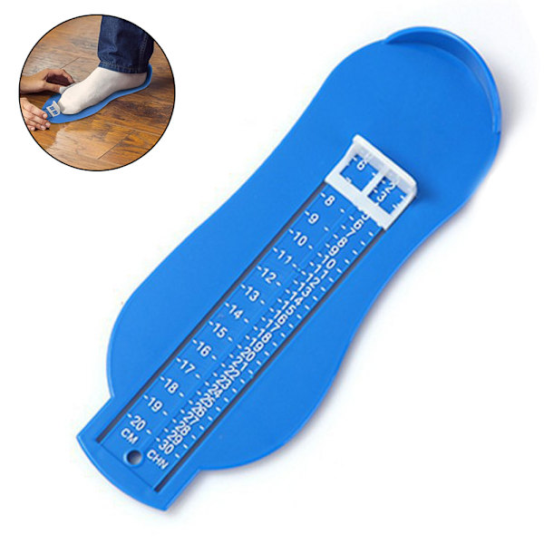 Foot measuring device, for determining women's men's children's feet