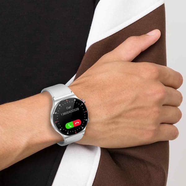 Älykello Bluetooth Urheilukello D/Ruostumaton teräs Silver