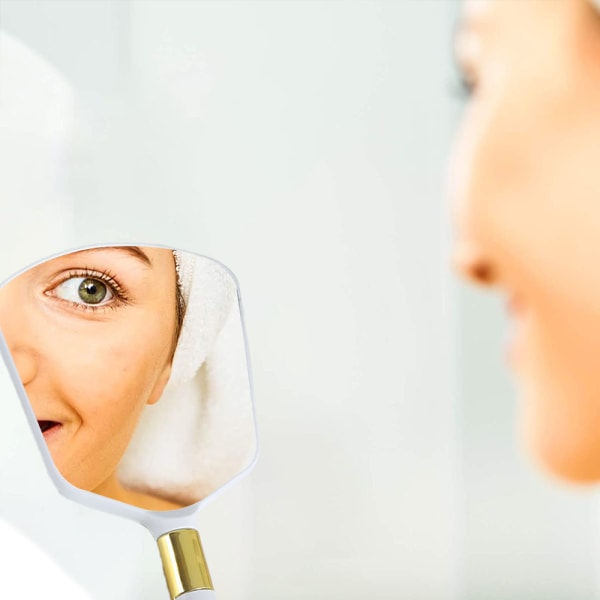 Håndholdt spejl med håndtag, til Vanity Makeup Home Salon