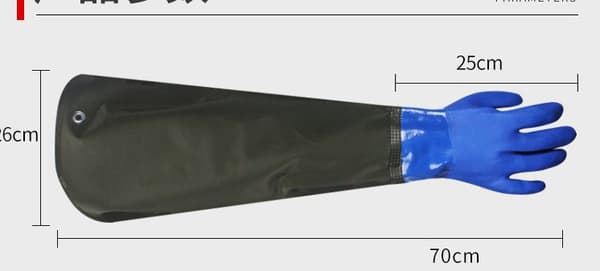 Frostade vattentäta handskar - Förlängda gummihandskar - Dammsugning