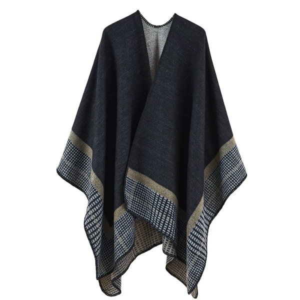 Poncho för kvinnor, vinter, varm, elegant, present till jul