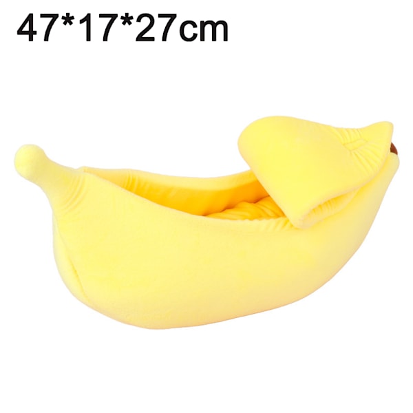 Katteseng, med søt bananmotiv, myk kattekoseseng