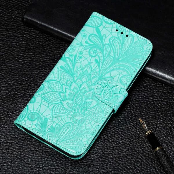 Blomsterblonde PU-deksel til HMD Pulse Pro Green For HMD Pulse Pro