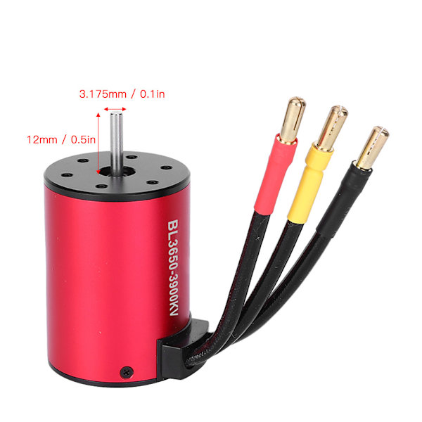 750W 4-polet HH3650 børsteløs motor til 1/10 RC bilbåd reservedele 3900KV
