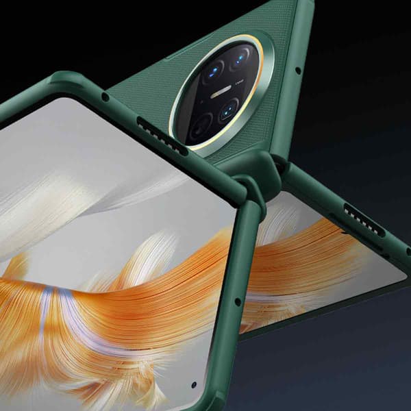Passer til Nillkin Nergin Fold Folde Telefon Cover til Huawei Mate X3/Mate X5 Frosted Shield Deep Green