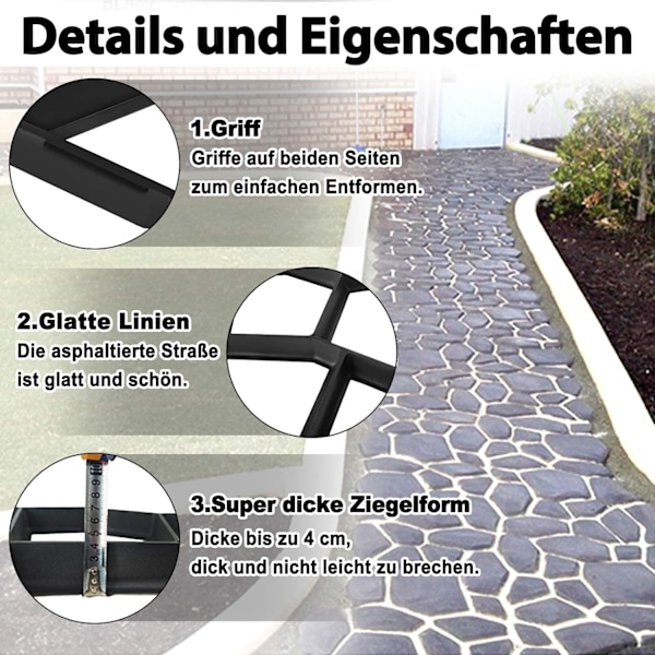 Betongform för trottoarform