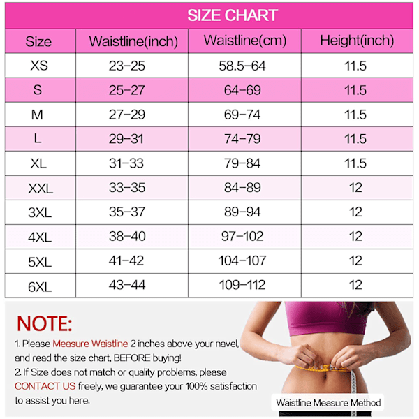 Kvinnors underbust korsett M storlek
