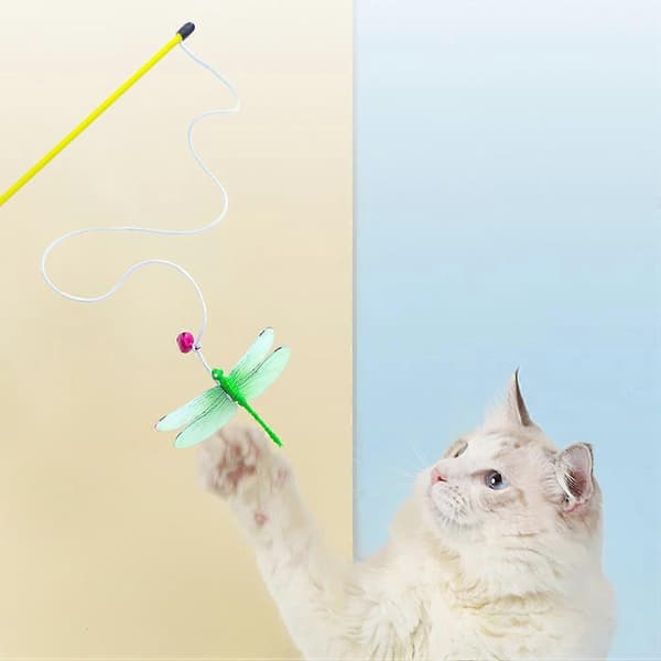 Interaktiv kattleksak för lek, plastmaterial, 4 st kattspön