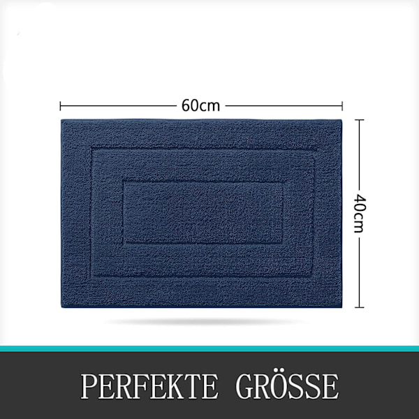 Klassiska Färger Badrumsmatta, Ultraabsorberande Mjuk Badrumsmatta För Mångsidig Användning, Premium Mikrofiber, Stark Och Hållbar Tp Gummibaksida,