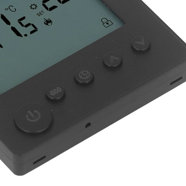 Digital termostat 4500W høj effekt elektrisk gulvvarme temperaturstyring termostat til kontor indkøbscenter AC 90V til 240V sort