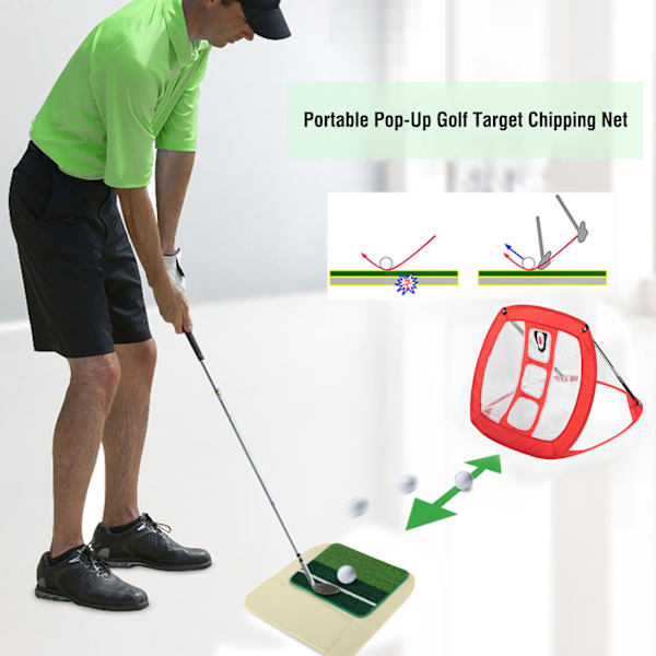 Nylon Golfträning Nät Golf Inomhus Utomhus Mini Pitching Burar Bärbar Träning Nät