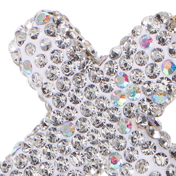 Glitrende kors-nøkkelring til dekorasjon, 2 stk. Rhinestone Bling biltilbehør
