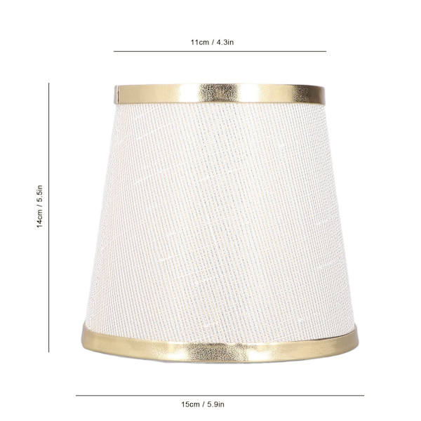 3 stk. E14 lampeskærm tøndeform bordlampe skærm Meson installation stof soveværelse loftlampe skærm