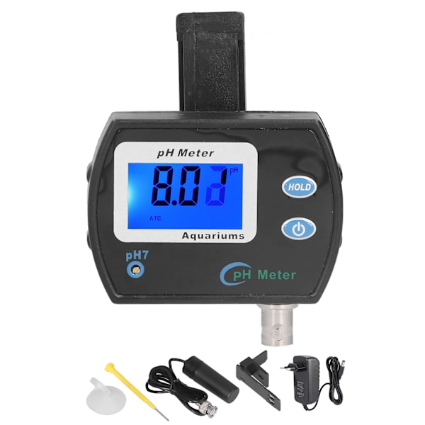 PH-900 PH-mätare LCD Digital Vatten PH-testare med utbytbar elektrodprob Hög noggrannhet för vattenkvalitetstestning EU-kontakt 220V
