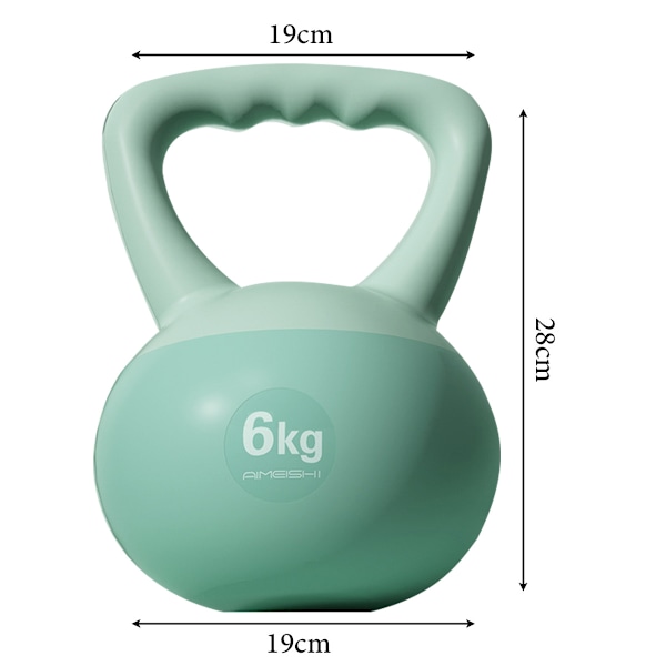 Blød Kettlebell Kvinders Squat Træning Software 5kg Pot Dumbbell Hofte Styrketræning Sand Kettlebell Fitness