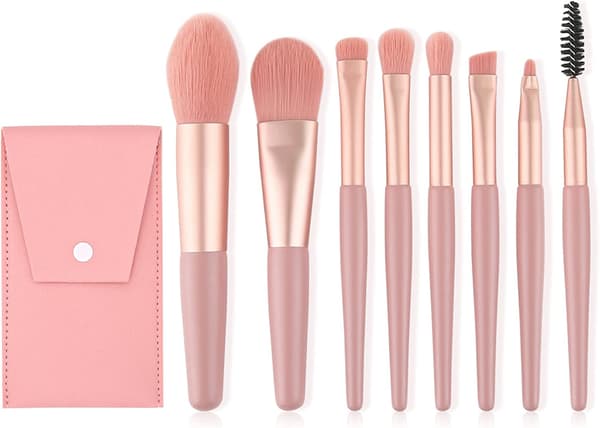 Makeupbørster, 8 stk. Makeupbørste Sæt, Professionel Syntetisk Makeup