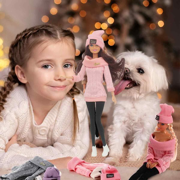 Barbie-dukker i flere farger, supermodellklær til 30 cm dukker