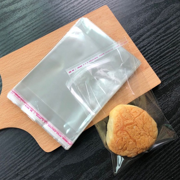 Gennemsigtige cellofanposer i plast
