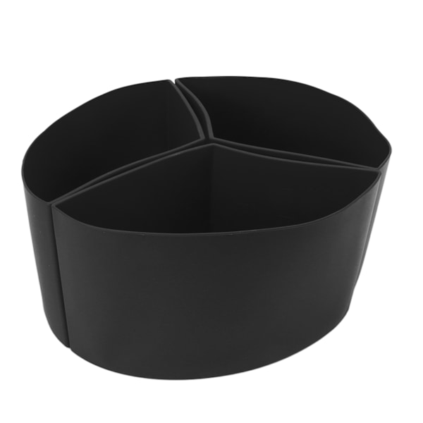 3 i 1 Silikon Slow Cooker Divider Liner Gjenbrukbar Lekkasjesikker Oppvaskmaskin Trygg Koke Liner For 6 Quart Pot Svart