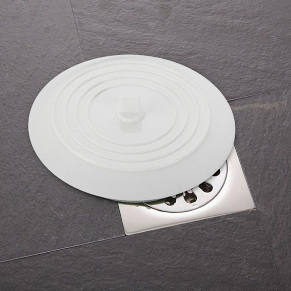 Platt avloppsplugg för kök, platt avloppsplugg för badrum, badkar, 15cm
