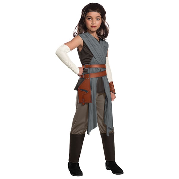 Grå Rey Star Wars The Force Awakens COSPLAY Halloween Børnepige Fest COSPLAY Tøj