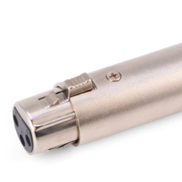 2 st 3-stifts XLR hona till hona ljudmikrofonadapterkontakt
