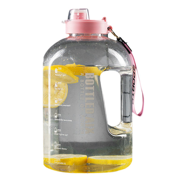 With time marking, large portable water bottles with handle