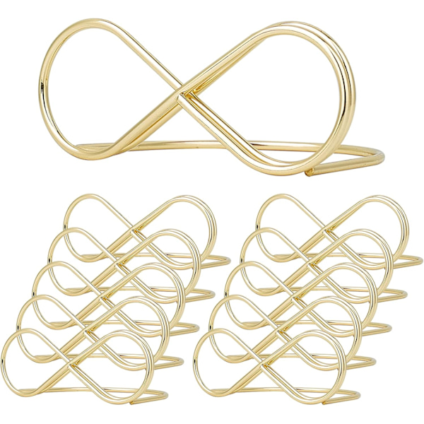 Meldingklips for bordnummerholder, stativ, setetiketter