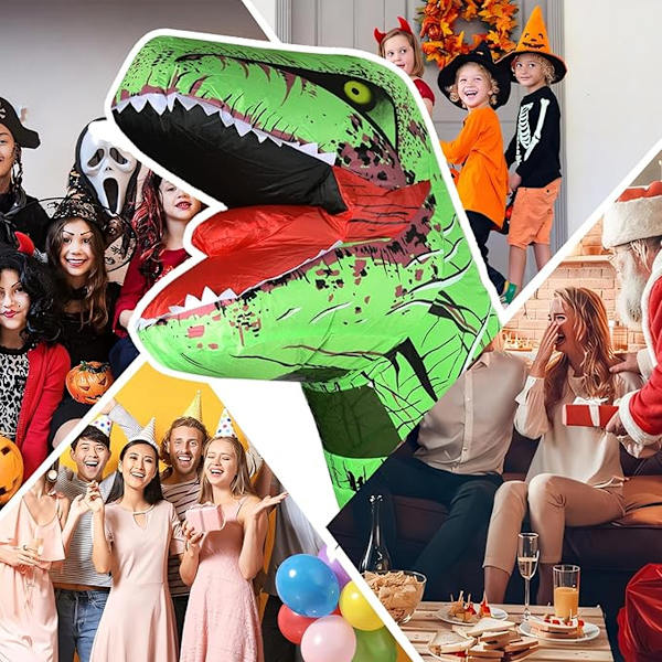 Tyrannosaurus Rex Rolig Halloween Dinosaur Uppblåsbar Dräkt Ridande Dinosaur Muskel Dinosaur Uppblåsbar Dräkt