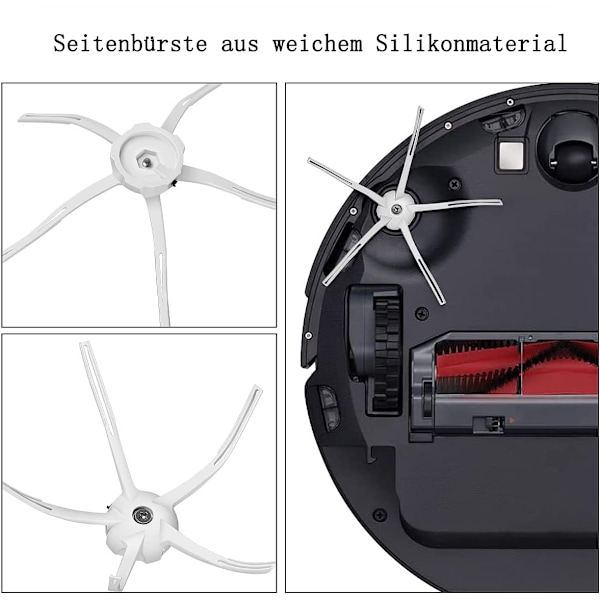 Ersättningsmoppdynor för Roborock-modeller, Mikrofiber Mjuk Pad Dammsugare Mopp Tillbehör, Tvättbar & Återanvändbar Hårdgolvsduk för Sömlös Rengöring