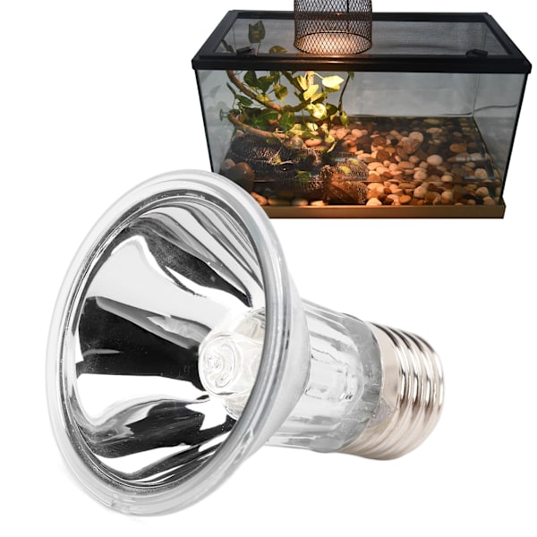 UVA UVB Full Spectrum Sollampe Varm Sterilisere Solbade Varmepære for Firfisle Reptiler Amfibier (220V 50W)