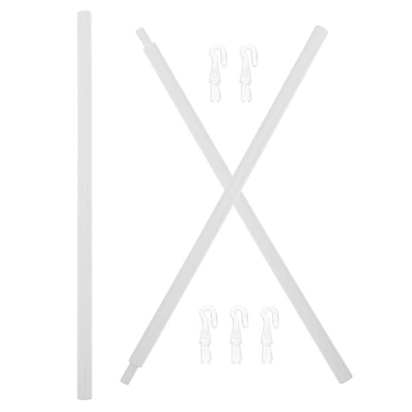 Blindstav för vertikala persienner, 3-pack, transparent PP