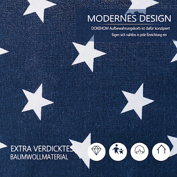 Extra tjockt tvättkorg i tyg, tvättkorg för barnrum med vattentät PE-beläggning för platsbesparing, hopfällbar tvättkorg med moderiktig design