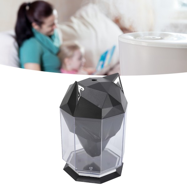 Air Humidifier Large Capacity Desktop Separated Electric Water Diffuser for Home Office Black