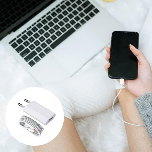 iPhone Oplader 5V 1A med Lightning Kabel til iPhone 3-12