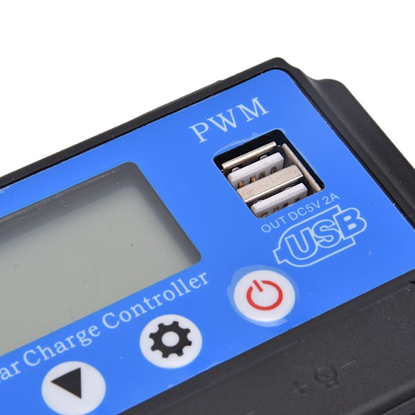 YCX-002 10-60A Solar Panel Regulator Charge Controller PWM 12V/24V Auto Focus Tracking 50A