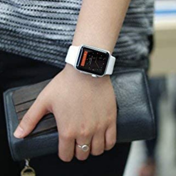 Watch ranneke, joka on yhteensopiva watch 42-44 mm pehmeän silikonin kanssa