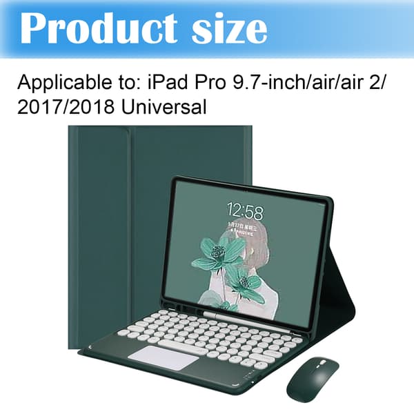 Tangentbordsfodral för iPad 9,7 tum 2017 2018 5:e 6:e generationen