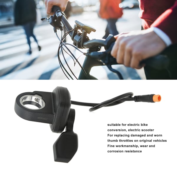 Universal vandtæt tommelfinger-gasgreb til elektrisk cykel og scooter - venstre hånd