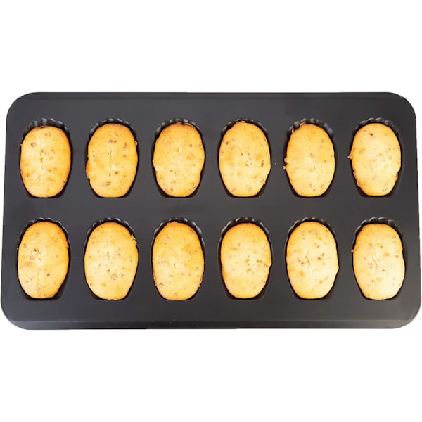 Elegant fransk konditorupplevelse, non-stick madeleineform med kolstålskonstruktion, jämn gräddning och kraftiga madeleinekakeformar för