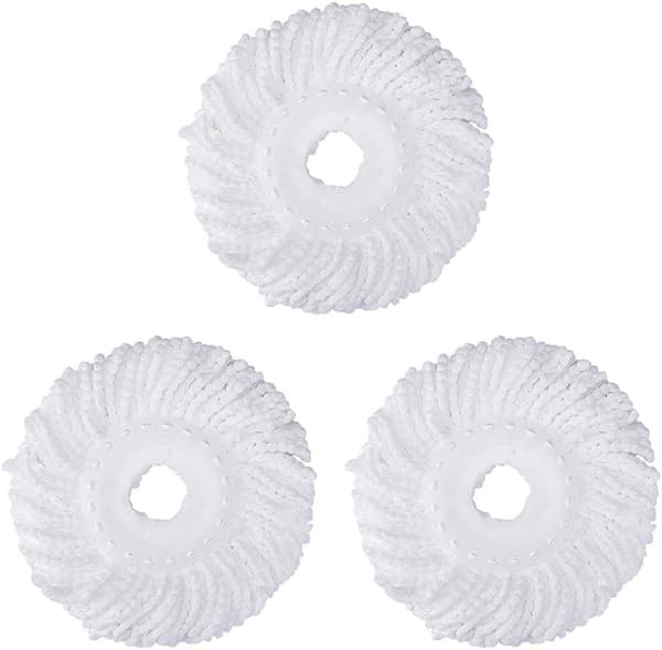 3-pakning mopphode erstatning Spin Mop erstatningshode 360° mikrofiber