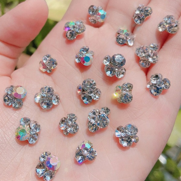 20 stk. Neglekunst Dekaler Rhinestones Diamanter Legering Manicure DIY