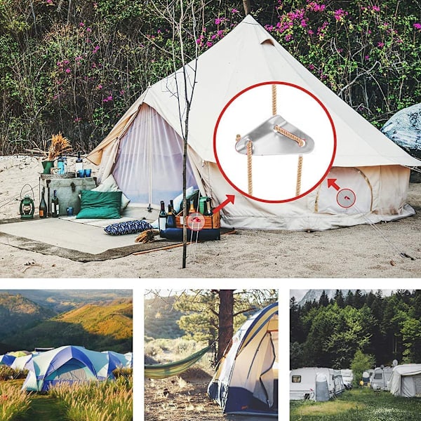 Tältlinjespännare i aluminiumlegering för tältvandring camping