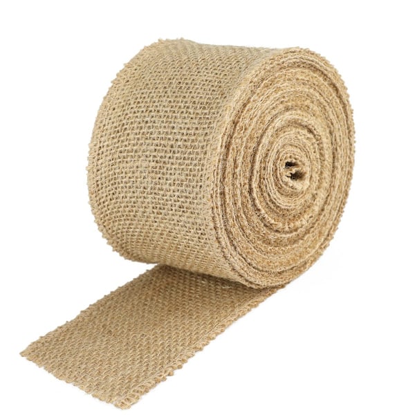 Presentband 2,5 cm brett, 10M jute vintage presentband