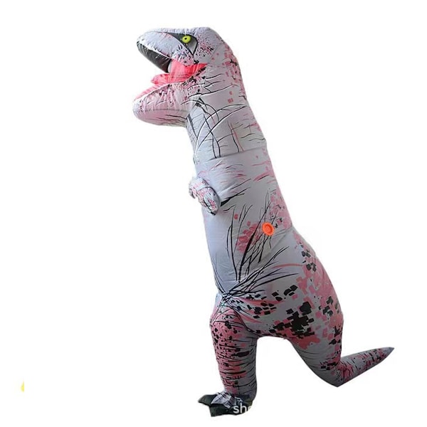 Tyrannosaurus oppustelig kostume Halloween udklædning rollespil realistisk muskel dinosaur oppustelig kostume grey S