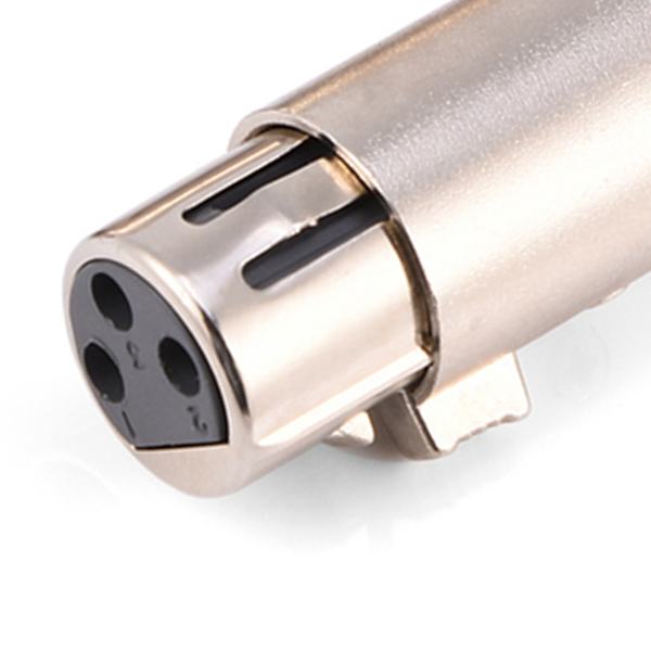 2 st 3-stifts XLR hona till hona ljudmikrofonadapterkontakt