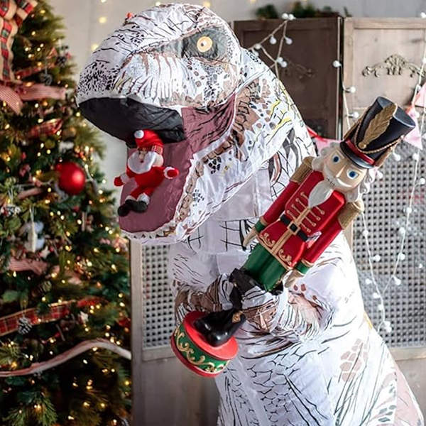 Tyrannosaurus-ilmapuku Halloween-asu roolipeli realistinen lihaksikas dinosaurus ilmapuku