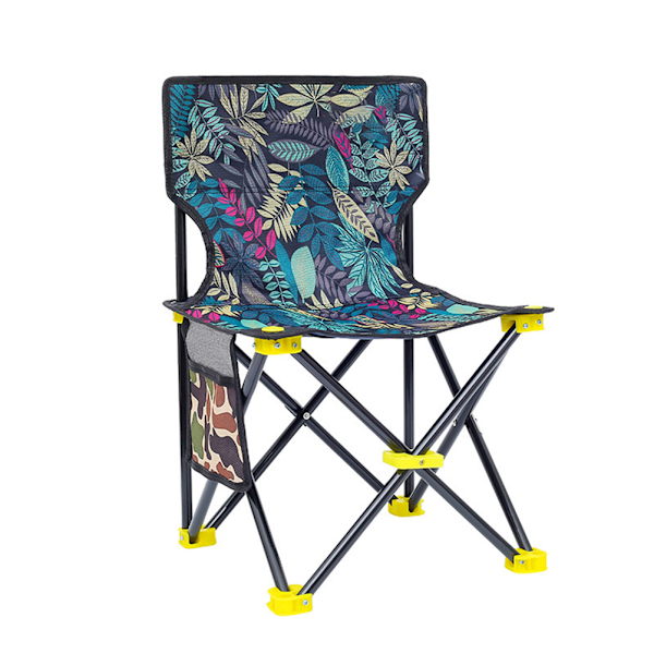 Outdoor Folding Camping Chair with Back Support Storage Bag Portable Fishing Chair Sketching Beach Travel Chair