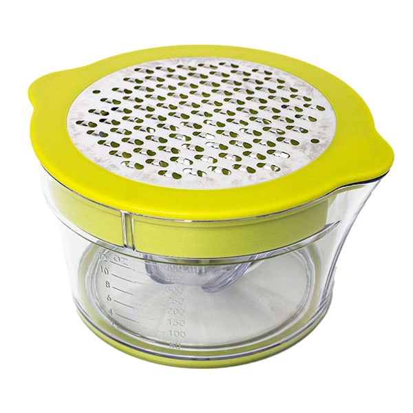 Mångsidig Citruspress, Manuell Handpress med Uppgraderad Grön Rivare, Effektiv Juiceutvinning för Citroner Lime, Transparent Rivare för